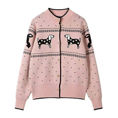 HollyPup Jacquard Knit Cardigan