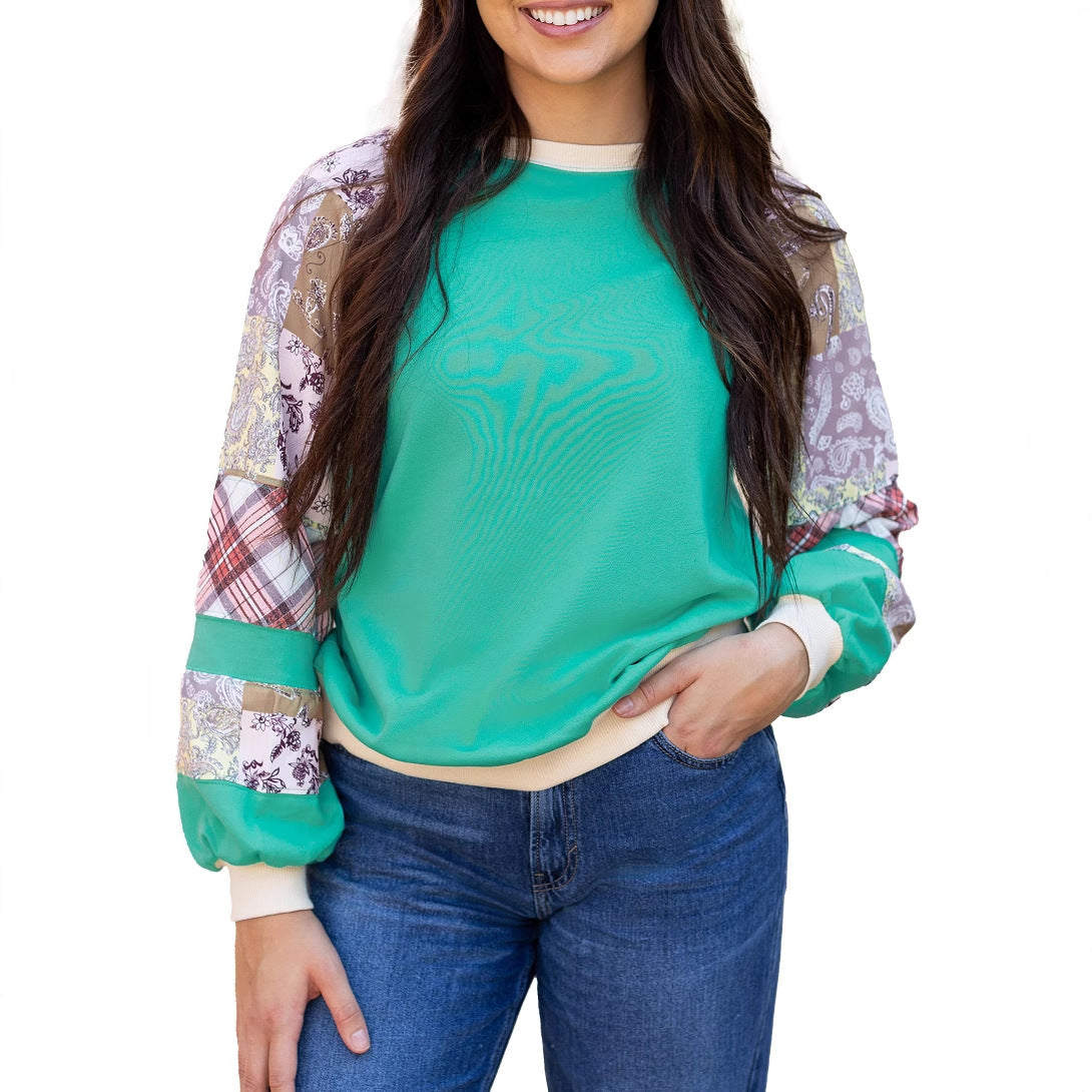 BloomWeave Patchwork Sweater