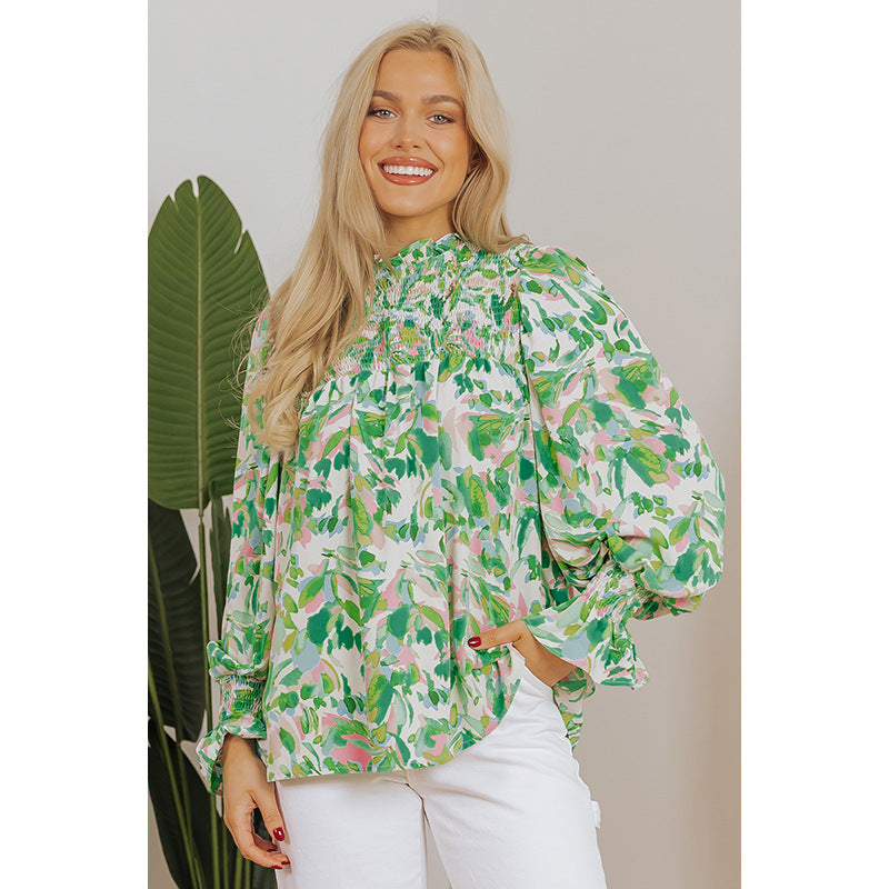 Celeste Harmony Chiffon Turtleneck