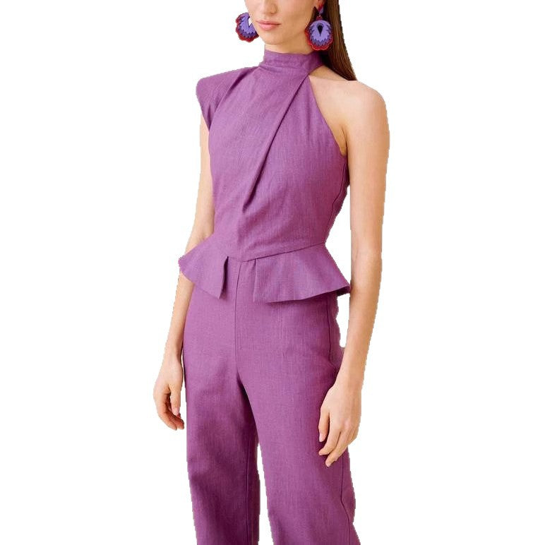 Asymmetra Curve Jumpsuit