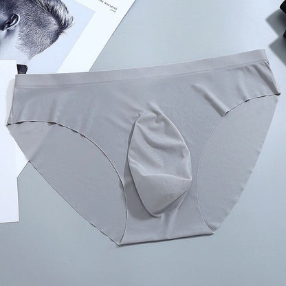 One-piece Ice Silk Seamless Men's Boxers