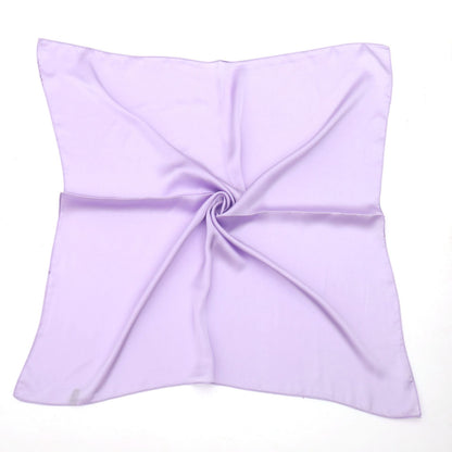 Solid Color Silk Scarf Women's Thin Decorative Scarf