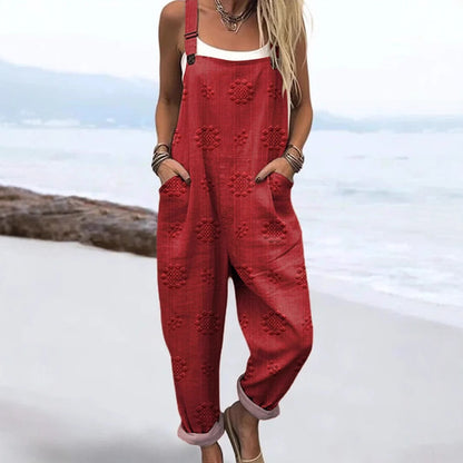 : RetroMuse Sleeveless Jumpsuit