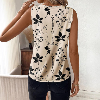 BloomEase Sleeveless V-Neck Top