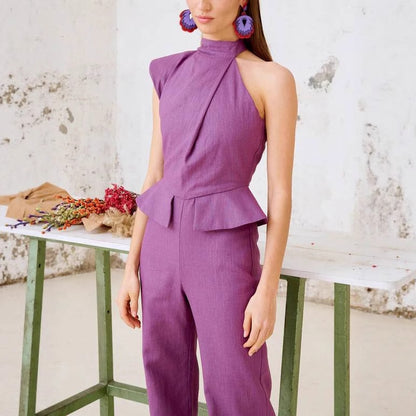 Asymmetra Curve Jumpsuit