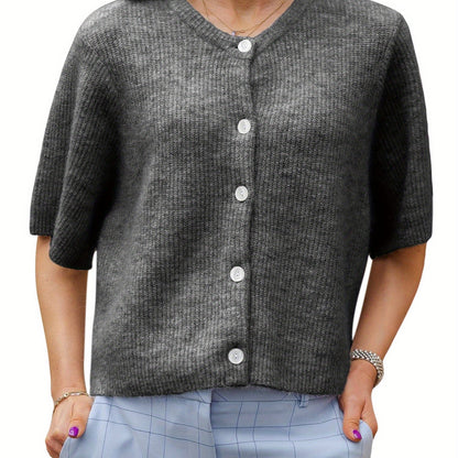 LunaBelle™ Essential Button Cardigan