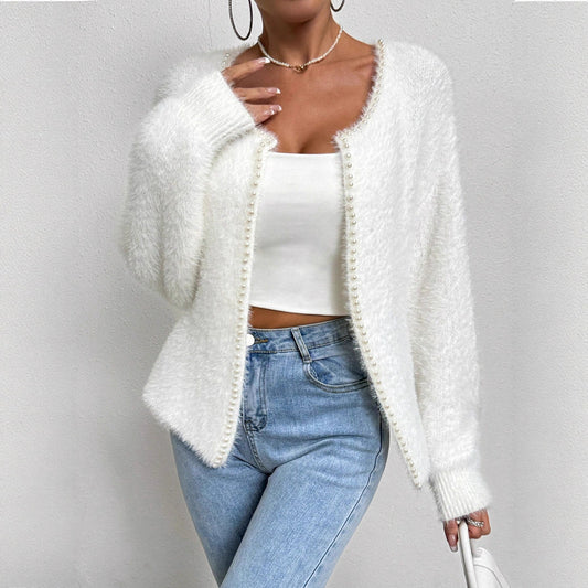 LustrePearl Knit Cardigan