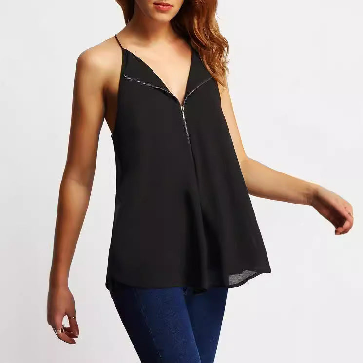 Serenelle Sleeveless Drape Top