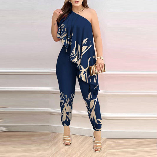 Solstice Flair One-Shoulder Jumpsuit