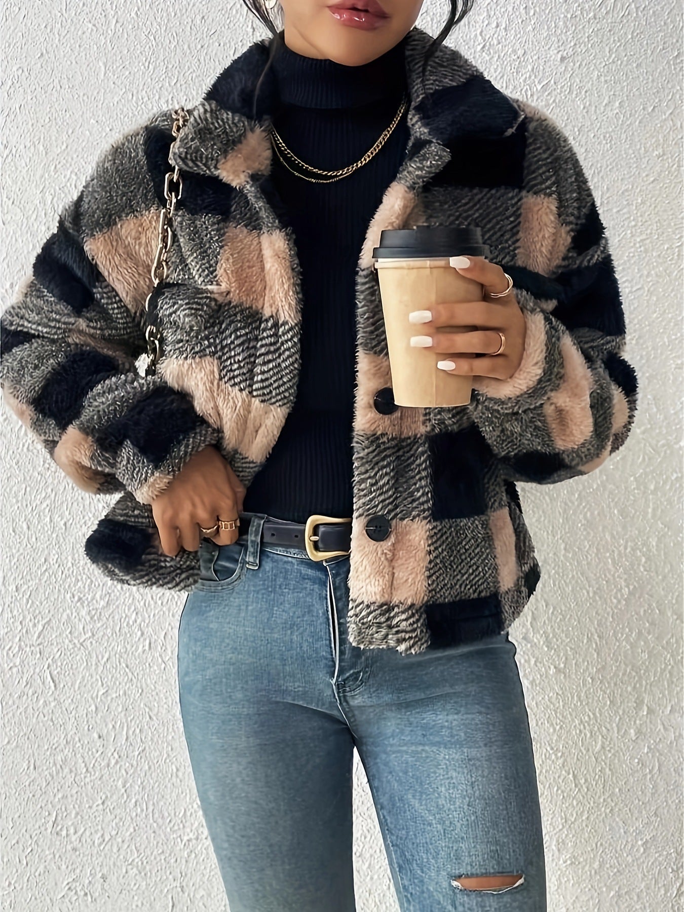 PrintAura Button Cardigan