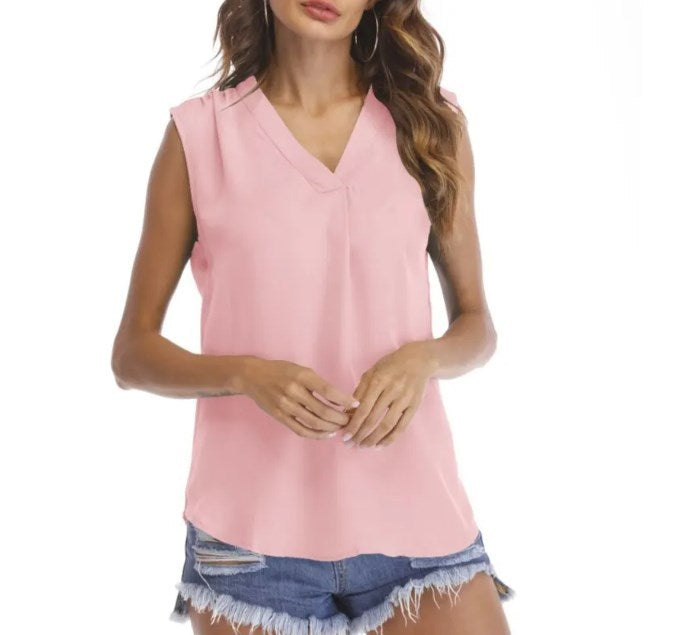 Serenelle Sleeveless Drape Top