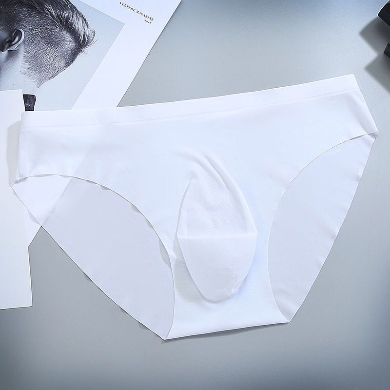 One-piece Ice Silk Seamless Men's Boxers