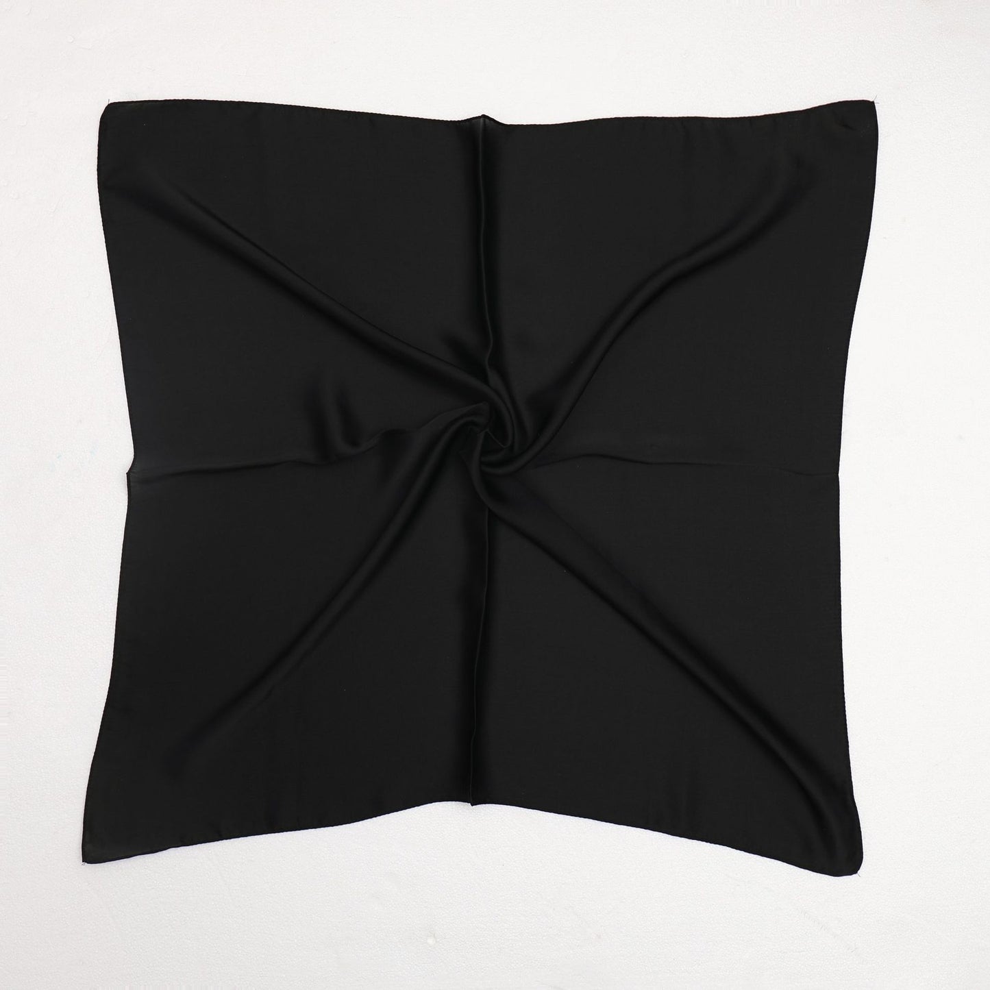 Solid Color Silk Scarf Women's Thin Decorative Scarf