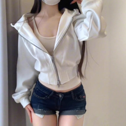 ZipGlam Cinched Hoodie