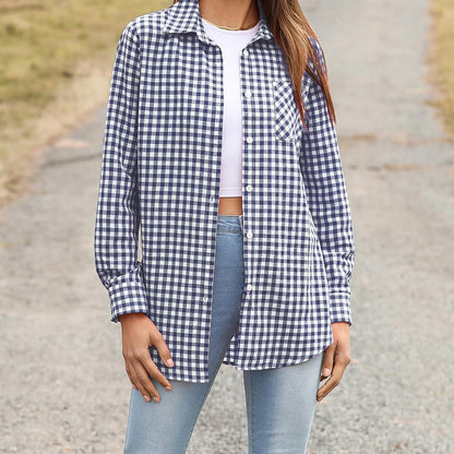 Brentleigh Plaid Drape Shirt