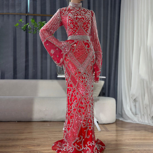 Crimson Reverence Gown