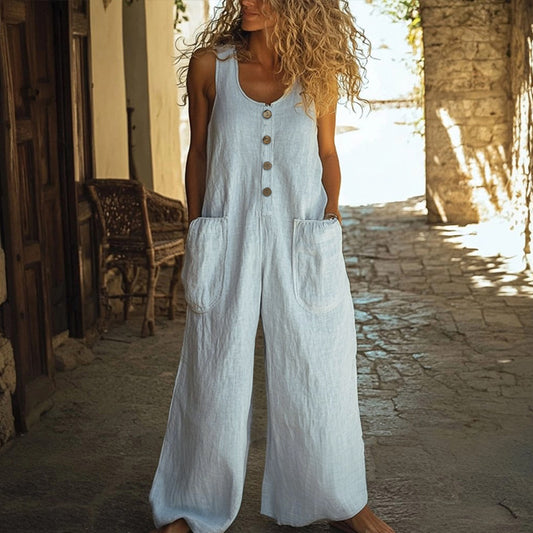Aurelith Linen Jumpsuit