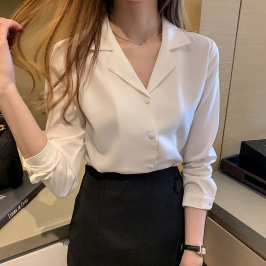 Lunara Drift Chiffon Shirt