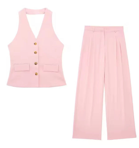 LinenLuxe Waistcoat Vest