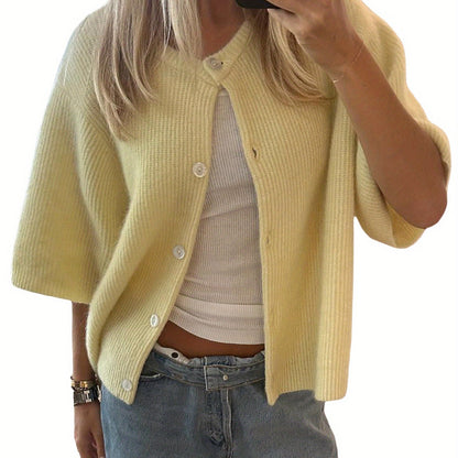 LunaBelle™ Essential Button Cardigan