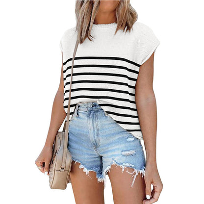 Brielle Stripe Knit Tee