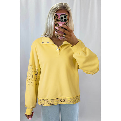 EuraLuxe Lapel Knit Sweater