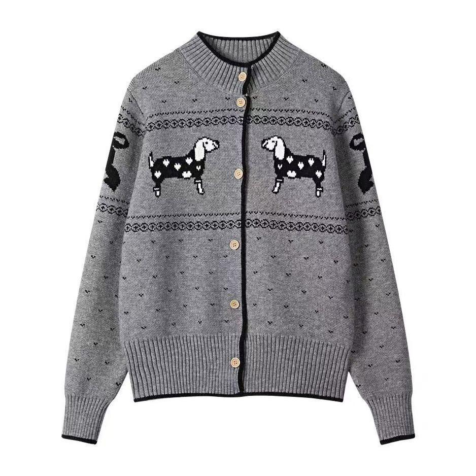 HollyPup Jacquard Knit Cardigan