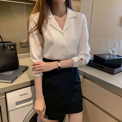 Lunara Drift Chiffon Shirt