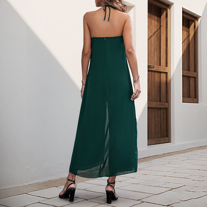 Soleia Drape Halter Jumpsuit