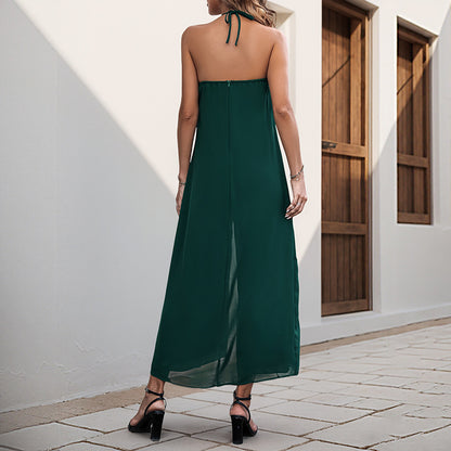Soleia Drape Halter Jumpsuit