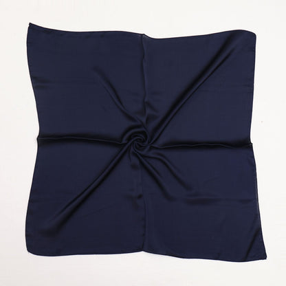Solid Color Silk Scarf Women's Thin Decorative Scarf