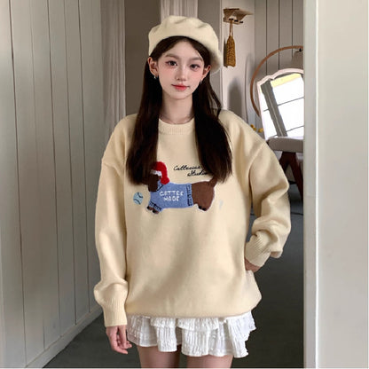PawCharm Embroidered Knit Sweater