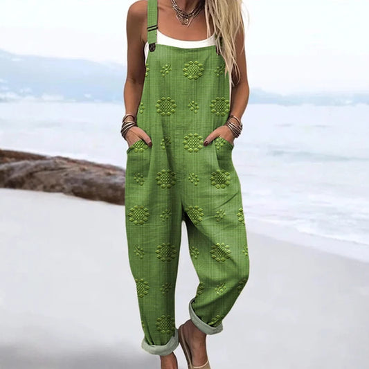 : RetroMuse Sleeveless Jumpsuit