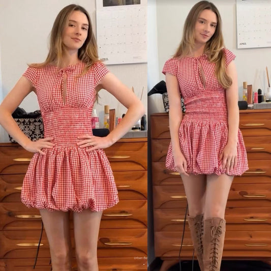 Crimson Éclat Dress