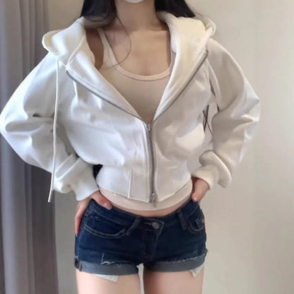 ZipGlam Cinched Hoodie