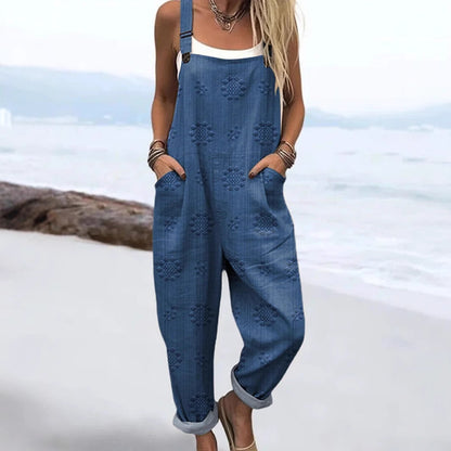 : RetroMuse Sleeveless Jumpsuit