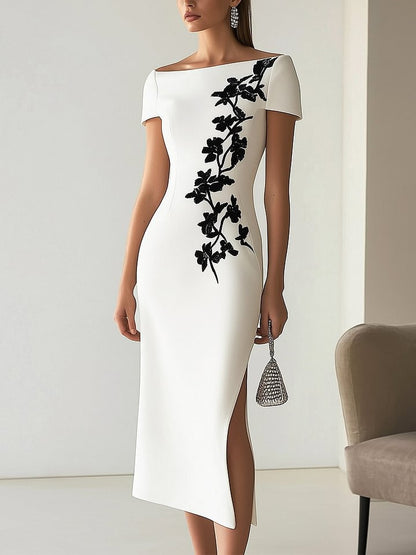 AuraMuse Off-Shoulder Dress