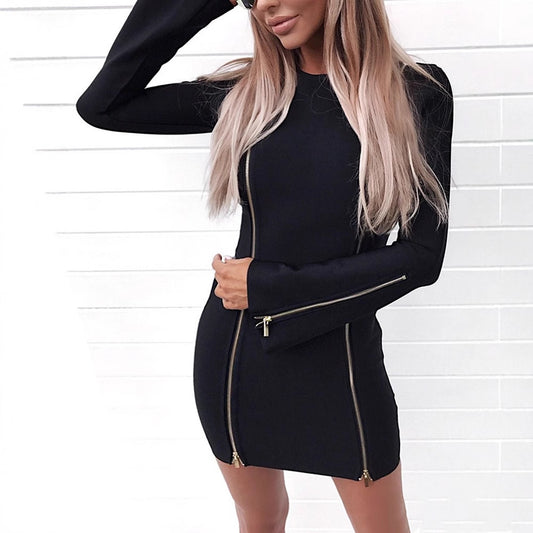 ZaraFlux Zip-Up Dress