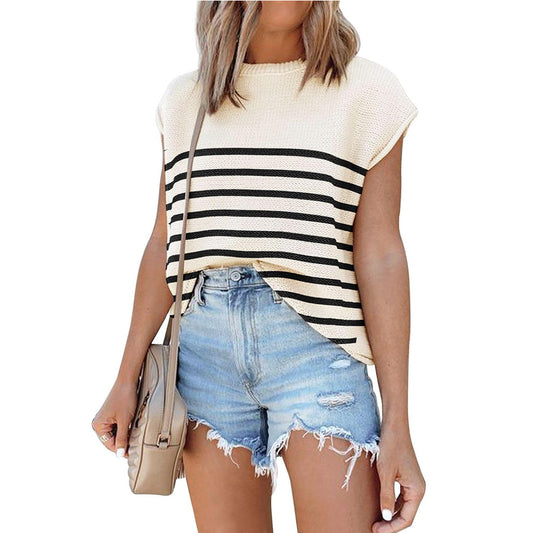 Brielle Stripe Knit Tee
