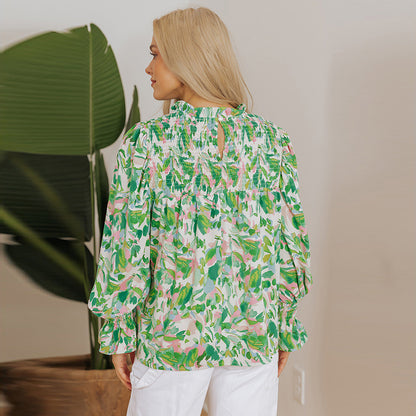 Celeste Harmony Chiffon Turtleneck