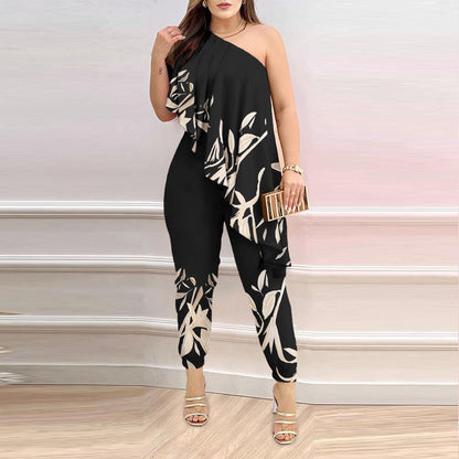 Solstice Flair One-Shoulder Jumpsuit