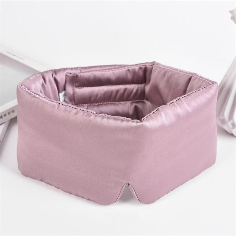Silk Sleeping Eye Mask Velcro Double-sided Silk