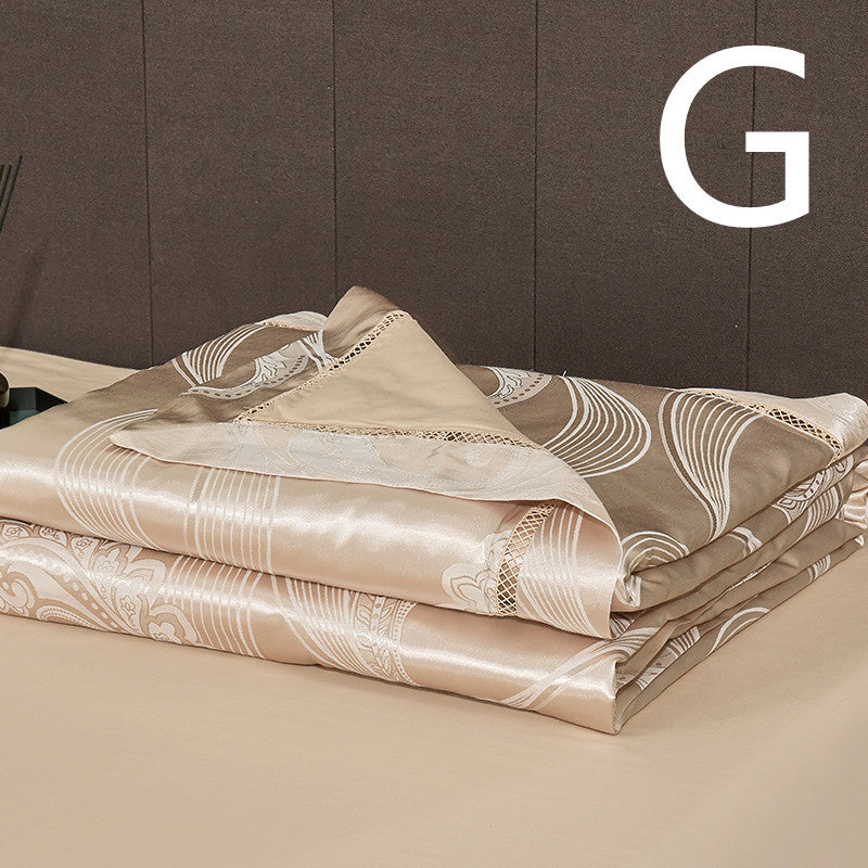 Silk Quilt And Ice Silk Air-Conditioning Quilt Four-Piece Cotton