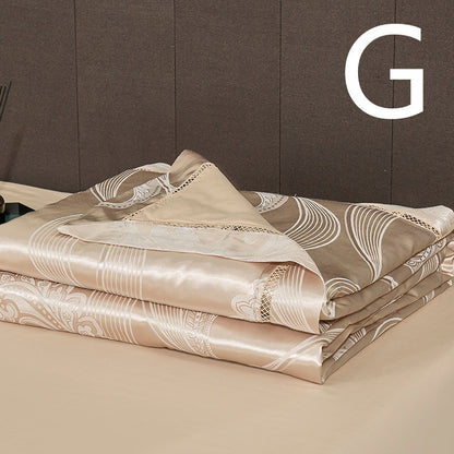 Silk Quilt And Ice Silk Air-Conditioning Quilt Four-Piece Cotton