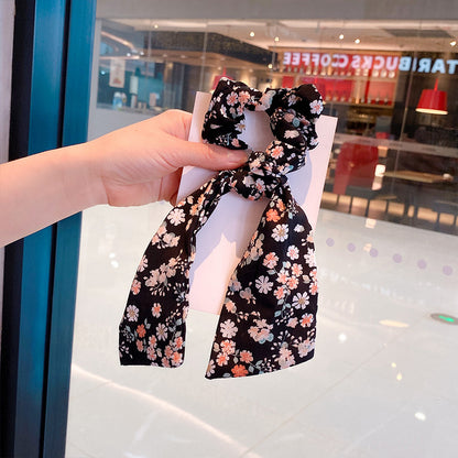 Silk Scarf Headband Women's Summer Turban Spring Tie Hair Accessories