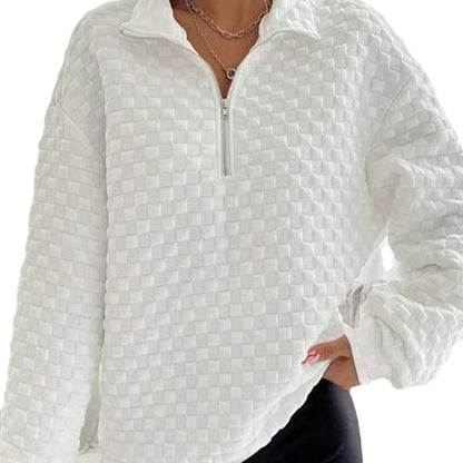 VeluWeave Luxe Zip Sweater