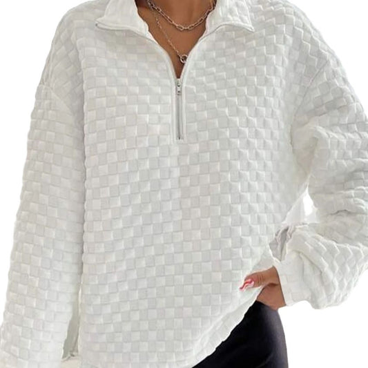 VeluWeave Luxe Zip Sweater