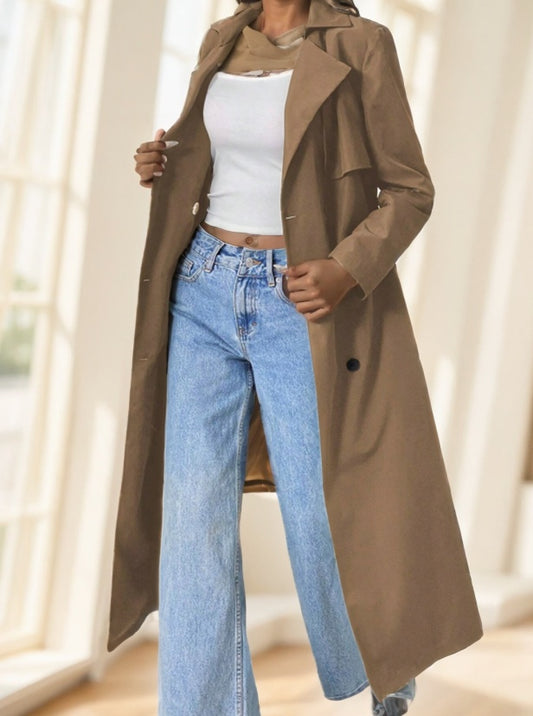MetroGrace Double-Breasted Trench