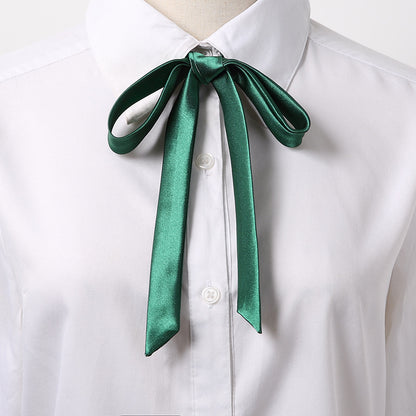 Long Small Silk Ribbon Tie-strap All-matching