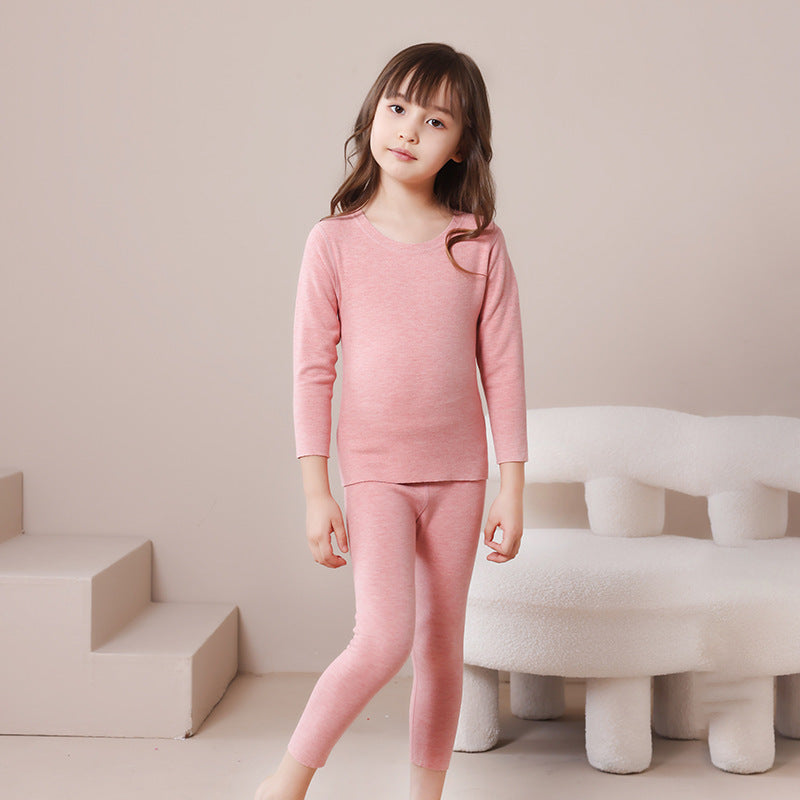 Children's Thermal Wool Silk Underwear Set